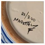 LL - Ceramic Planters - Blue/White Floral, Purple Textured & Hexagonal Pattern (3-Piece Set)