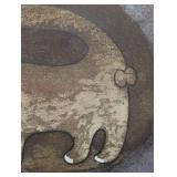 LL - Margarita Galetar Marcel Cat Etching - Framed