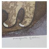 LL - Margarita Galetar Marcel Cat Etching - Framed