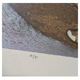 LL - Margarita Galetar Marcel Cat Etching - Framed