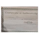 LL - Margarita Galetar Marcel Cat Etching - Framed