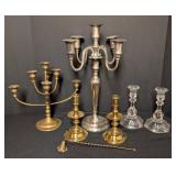 LL - Candleholders - Assorted Brass & Crystal