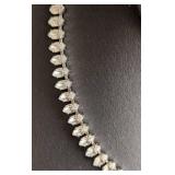 LL - Blue Hobe Vintage Rhinestone Jewelry Set - Necklace, Bracelets, Earrings & Brooch