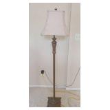 ML - Decorative Floor Lamp, Fabric Shade with Crystal Fringe