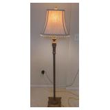 ML - Decorative Floor Lamp, Fabric Shade with Crystal Fringe