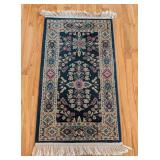 ML - Brassfield Navy Runner Rug - Oriental Border