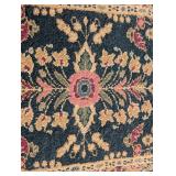 ML - Brassfield Navy Runner Rug - Oriental Border