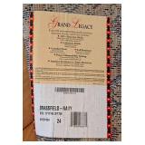 ML - Brassfield Navy Runner Rug - Oriental Border