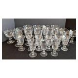 ML - Vintage Stemware - Clear Glass - 3 Sizes: Tall, Medium, Small