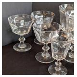 ML - Vintage Stemware - Clear Glass - 3 Sizes: Tall, Medium, Small