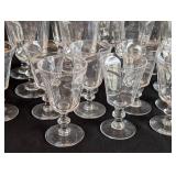 ML - Vintage Stemware - Clear Glass - 3 Sizes: Tall, Medium, Small