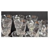 ML - Vintage Stemware - Clear Glass - 3 Sizes: Tall, Medium, Small
