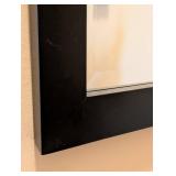ML - Black Wall Mirror - 17x17 Inches