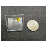 First Year of Issue 1986 Beautiful Uncirculated 1 Oz. Silver American Eagle  Greysheet Wholesale Value is $126.40