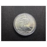 1987 Beautiful Uncirculated 1 Oz. Silver American Eagle  Greysheet Wholesale Value is $101.40