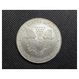 2005 Beautiful Uncirculated 1 Oz. Silver American Eagle  Greysheet Wholesale Value is $96.40