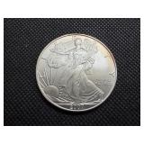 2007 Beautiful Uncirculated 1 Oz. Silver American Eagle  Greysheet Wholesale Value is $96.40