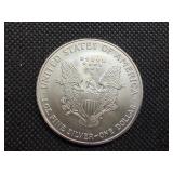 2007 Beautiful Uncirculated 1 Oz. Silver American Eagle  Greysheet Wholesale Value is $96.40