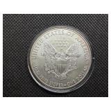 2009 Beautiful Uncirculated 1 Oz. Silver American Eagle  Greysheet Wholesale Value is $96.40