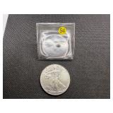 2013 Beautiful Uncirculated 1 Oz. Silver American Eagle  Greysheet Wholesale Value is $96.40