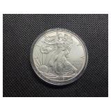 2018 Beautiful Uncirculated 1 Oz. Silver American Eagle  Greysheet Wholesale Value is $96.40