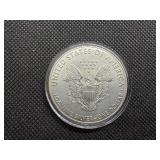 2018 Beautiful Uncirculated 1 Oz. Silver American Eagle  Greysheet Wholesale Value is $96.40