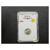 1945-D Silver Mercury Dime RNG MS64 Full Bands - Greysheet Wholesale Value for An MS64 FSB is $120