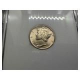 1945-D Silver Mercury Dime RNG MS64 Full Bands - Greysheet Wholesale Value for An MS64 FSB is $120