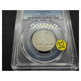 1999-S Silver Connecticut Washington Quarter PCGS PR69DCAM - PCGS Price Guide Value for a PR69DCAM is $20