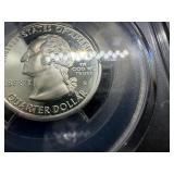 1999-S Silver Connecticut Washington Quarter PCGS PR69DCAM - PCGS Price Guide Value for a PR69DCAM is $20