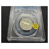 1999-S Silver Delaware Washington Quarter PCGS PR69DCAM - PCGS Price Guide Value for a PR69DCAM is $25