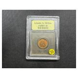 1910-S Lincoln Cent USCG MS64+ RD - Greysheet Wholesale Value for an MS64 RB is $150