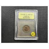 1911-P Lincoln Cent USCG MS66  RD- Greysheet Wholesale Value for an MS66 RB is $300