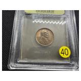 1911-P Lincoln Cent USCG MS66  RD- Greysheet Wholesale Value for an MS66 RB is $300