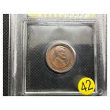 1911-S Lincoln Cent USCG MS64+ RD - Greysheet Wholesale Value for an MS64 RD is $625!!
