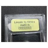 1914-S Lincoln Cent USCG MS63  RB- Greysheet Wholesale Value for an MS63 RB is $600!!