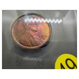 1916-S Lincoln Cent USCG MS63  RD- Greysheet Wholesale Value for an MS63 RB is $160