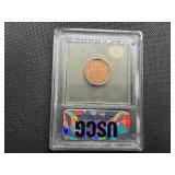 1916-S Lincoln Cent USCG MS63  RD- Greysheet Wholesale Value for an MS63 RB is $160