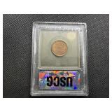 1918 Lincoln Cent USCG MS65+ RD - Greysheet Wholesale Value for an MS65 RB is $200