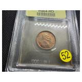1918-D Lincoln Cent USCG MS64  RD- Greysheet Wholesale Value for an MS64 RB is $400