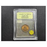 1920-P Lincoln Cent USCG MS66  RD- Greysheet Wholesale Value for an MS66 RD is $525