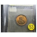 1920-P Lincoln Cent USCG MS66  RD- Greysheet Wholesale Value for an MS66 RD is $525