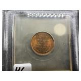 1920-P Lincoln Cent USCG MS66  RD- Greysheet Wholesale Value for an MS66 RD is $525