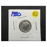 1930 High Grade Silver Mercury Dime