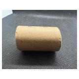 Unopened 20 coin roll of Morgan silver dollars with a high grade 1893 at one end and a high grade CC at the other end