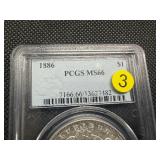 Beautiful Gem+ 1886 Silver Morgan Dollar - PCGS MS66 - PCGS Price Guide Value for an MS66 is $475