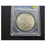 Better Date 1935-S Silver Peace Dollar - PCGS MS62 - PCGS Price Guide Value for an MS62 is $475