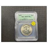 1951 Franklin Silver Half Dollar  ICG MS64 FBL - Greysheet Wholesale Value for an MS64 FBL is $47.88