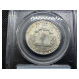 1951-D Franklin Silver Half Dollar  PCGS MS64 FBL -  PCGS Price Guide Value for an MS64 FBL is $85
