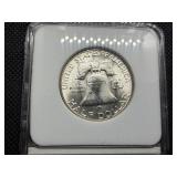 1962-D Franklin Silver Half Dollar  WHSG MS66 -  Greysheet Wholesale Value for an MS66 is $320